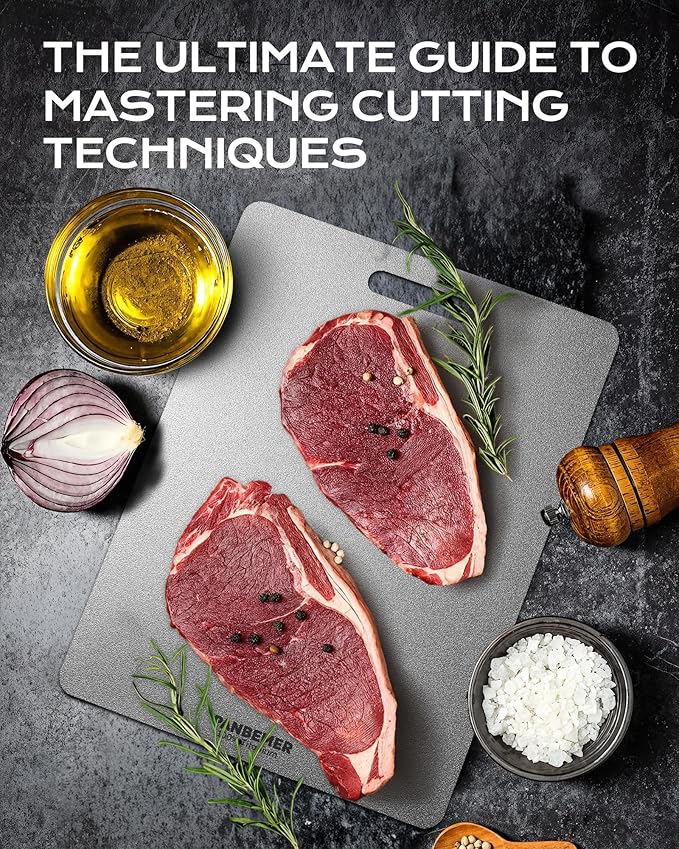 100% Pure Titanium Cutting Boards for Kitchen, Non-Toxic Double-Sided Chopping Board, Dishwasher Safe, Easy to Clean – 15 x 9 Inch