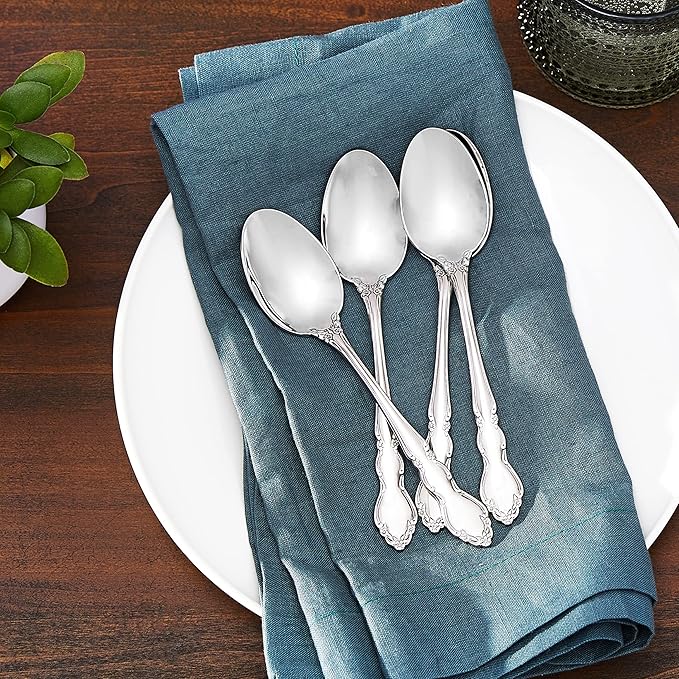 Oneida Dover Teaspoons Silverware Set for 4, Flatware