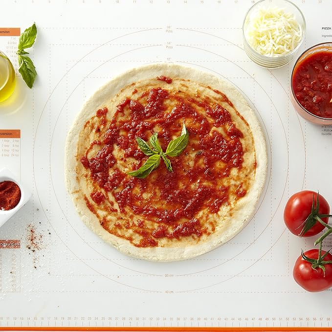 BakeitFun Silicone Pastry Mat X-Large 29.5 x 20.5 Inches, Nonstick Dough Rolling Mat with Measurement Markings, Heat Resistant to 450°F, BPA Free, Dishwasher Safe Baking Mat