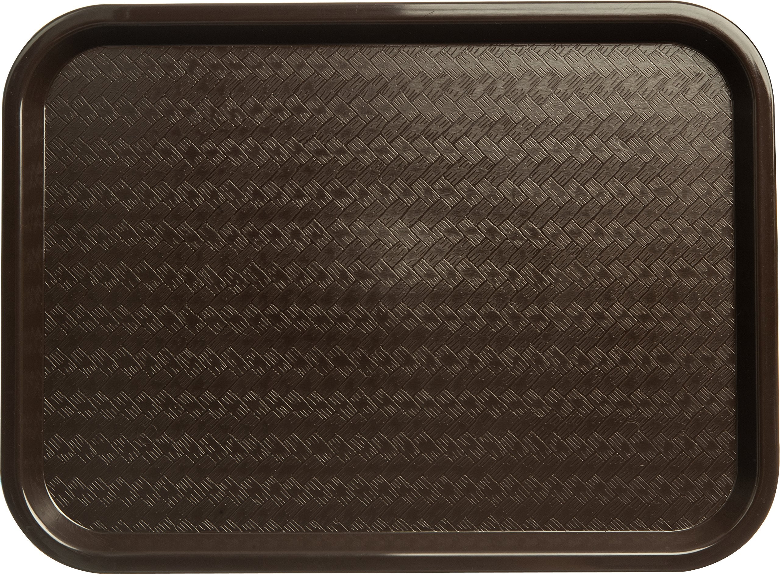 Carlisle FoodService Products CT121669 Café Standard Cafeteria / Fast Food Tray, 12" x 16", Chocolate